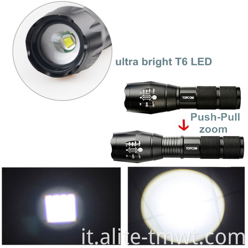 Focus all'ingrosso Focus zoom Focus ricaricabile XML-T6 LED per bici